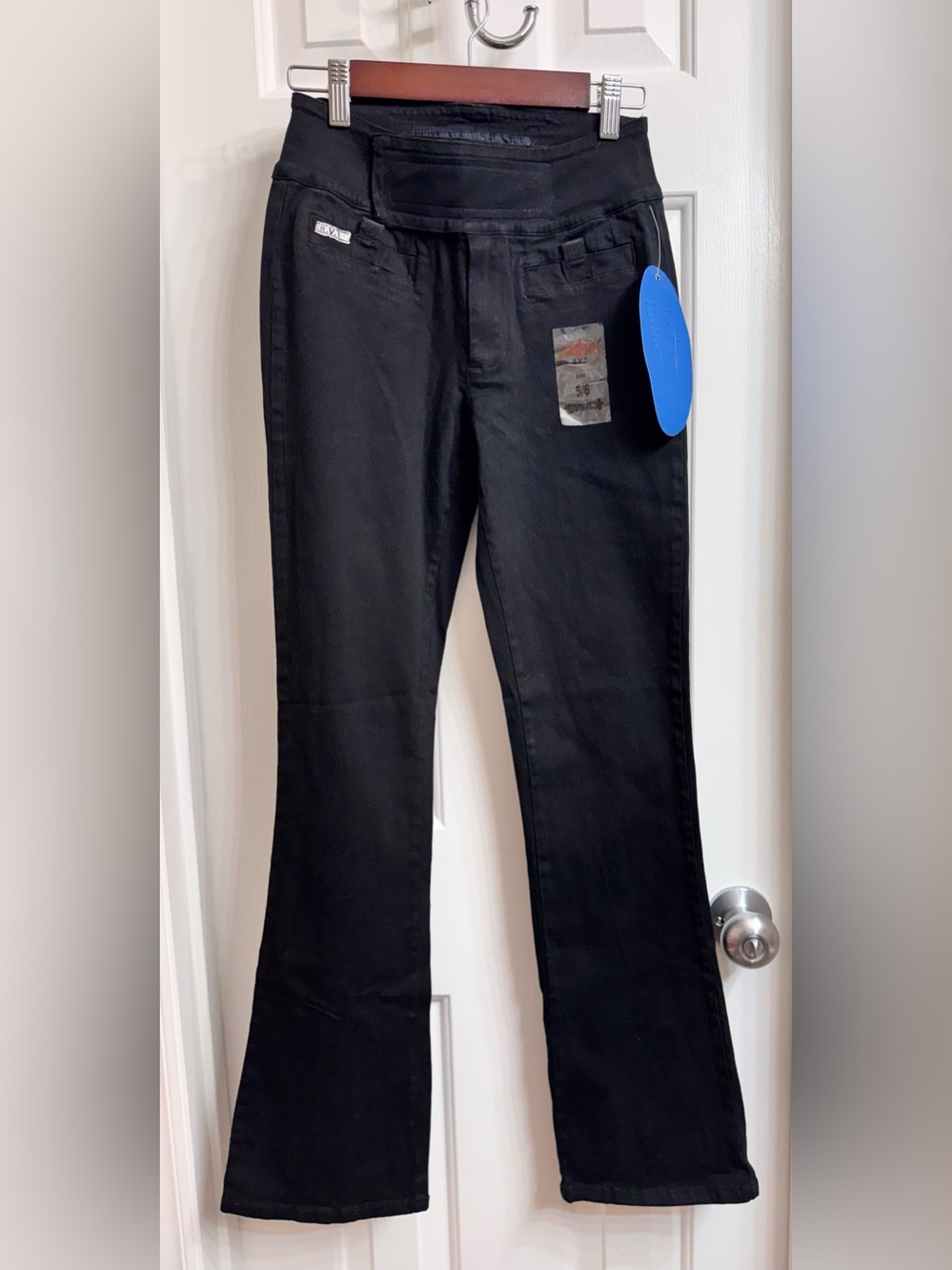 RVT Serve Piping Hot Women’s Black Boot Cut Jeans, Size 5/6, NEW with Tags!